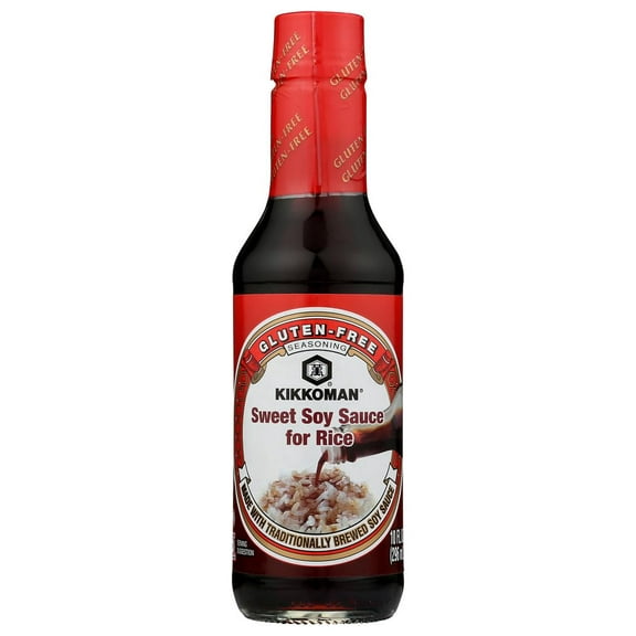 Pack of 6, Kikkoman Gluten-Free Sweet Soy Sauce for Rice, 10 fl oz