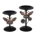 thumbnail image 1 of Shisuyan 2Pack Retro Candlestick Home Decor Metal Round Base Indoor Decor, 1 of 8