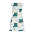 thumbnail image 4 of Pejock Summer Dresses for Women Beach Floral Tshirt Sundress Sleeveless Pockets Casual Loose Tank Dress Beige B M (US Size: 6), 4 of 4