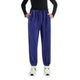 thumbnail image 4 of Girls Boys Jogger Sweatpants Blue Pants Kids Drawstring Jogger Sweatpants with Pockets Girls Solid Pants Spring Fall Leggings 10-12 Years, 4 of 4