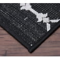 thumbnail image 4 of Geometric Rug - 2 ft. x 3 ft., Black, Indoor/Outdoor Flat Woven Area Rug with Diamond Pattern, Stain Resistant, Waterproof Rug | Stylish Area Rugs, 4 of 8