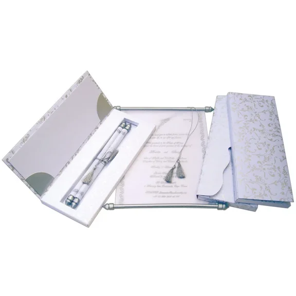 Scroll Invitation Wedding Invitations Personalised Evening Day Card