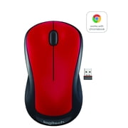 Logitech Full Size Wireless Mouse - Red