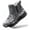 Gray, variant on Qaltryn Ankle Snow Boots for Women Men Faux Fur Lined Side Zipper Non‑Slip Water‑Resistant Lightweight Short Winter Boots for Outdoor Snow Daily Wear