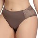 thumbnail image 5 of Jumpingount Ropa interior sin costuras de encaje para mujer Calzoncillos transpirables de cintura media para niñas Dama Ropa interior café 3L, 5 of 6