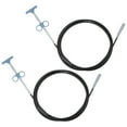 thumbnail image 1 of Unique Bargains Outil de Prise à Griffes Flexible, Outil de Retrait d'Obstructions de Drain 3 m, Bleu, 2 Pcs, 1 of 4