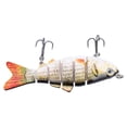 thumbnail image 3 of Señuelos duros de pesca Secciones articuladas Cebos de plástico artificiales Swimbait realista LD6-03 1#, 3 of 9