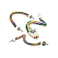 thumbnail image 3 of Large Bird Parrot Chewing Rope Cotton Perch Cage Swing Climbing Bite Toy, 3 of 5