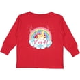 thumbnail image 3 of Inktastic 4th Birthday Unicorn Rainbow Cute Girls Girls Long Sleeve Toddler T-Shirt, 3 of 5