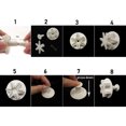 thumbnail image 1 of 6pcs/set Food Grade Plastic Snowflake Fondant Cake Plunger Cutters Molds DIY Embossing Tools for Baking, 1 of 7
