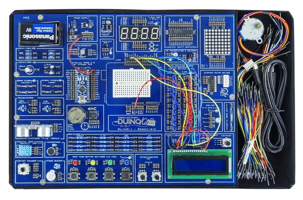 DuinoKit Jr Arduino Based Electronics and Programming Kit w/Metal Case 