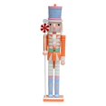 thumbnail image 3 of HOMYL Nutcracker Figurine Christmas Nutcracker Figure for Holiday Home Living Room Orange, 3 of 8