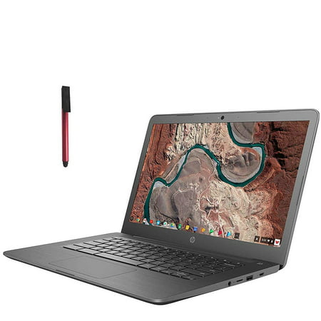 HP Chromebook 14" Laptop Computer, for Education or Student, Intel Celeron N3350 Up to 2.4GHz, 4GB DDR4, 32GB eMMC, 11+ Hrs Battery, USB 3.1 Type-C, Chrome OS, Online Class Ready, 64GB Flash USB PEN