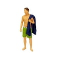 thumbnail image 2 of 1:64 escala pequeña piscina hombres personas figuras pintadas a mano tren ferrocarril escritorio ornamento diseño S escala miniatura escenas Diorama Verde, 2 of 8