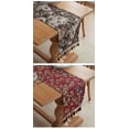 thumbnail image 2 of Vintage Table Runner, Embroidery Jacquard Table Runners with Handmade Tassels for Dining Room Dresser Party Fireplace Decoration, 2 of 2