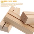 thumbnail image 2 of OULII 10Pcs Small Tabletop Sign Holders Wooden Card Holders for Wedding and Home Decoration Use, 2 of 8