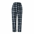 thumbnail image 5 of Labakihah pants for women Women Casual Plaid Pajama Pants Soft Pants Loose Homewear Sleepwear Pants White, 5 of 9