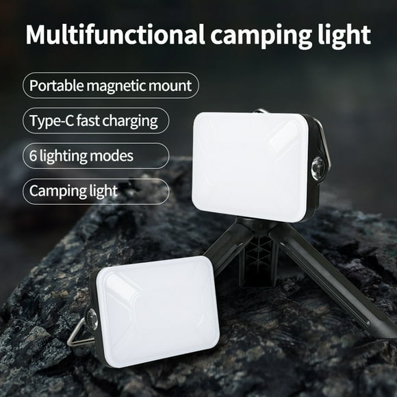 COB Camping Light, Rechargeable & Weatherproof LED Work Light, Multi-Function Outdoor Emergency Tool, Bright LED Lighting with Magnetic Base, Foldable & Portable Light for Travel