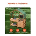 thumbnail image 3 of Mud Kitchen for Kids, Outdoor Play Kitchen Set with Accessories, Toddler Grocery Store, Pretend Play Kitchen with Stoves, Sink & Planter Boxes, 3 of 6