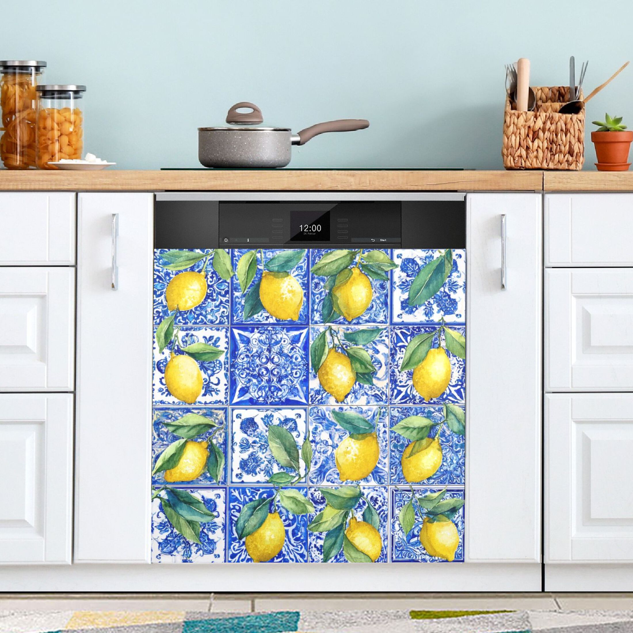 IAUYY Magnetic decorative sticker - 23x26 Inch PVC Refrigerator Decorative Cover, Removable DIY Art for Kitchen Appliances Gorgeous