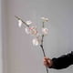 thumbnail image 5 of Con jarrón de simulación de flor de cerezo for sala de estar, flores falsas, adornos decorativos de interior, porcelana celadón, 5 of 6
