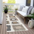 thumbnail image 3 of Dalyn Rugs Machine Washable Indoor/Outdoor Chantille Ivory 2'3" x 7'6" Runner Rug, 3 of 7