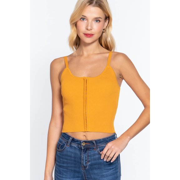 Front Closure With Hooks Sweater Cami Top Mango M