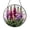 Acrylic 3.5 Inch, variant on Decorative Pink Foxglove Stained Glass Round Window Suncatcher, Gentle Garden Nature Art