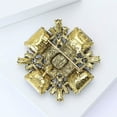 thumbnail image 5 of Baroque Rhinestone Brooch Pin for Women Men Vintage  Crystal Round Ball Victorian Art Deco Brooches Lapel Pins Elegant Dress Accessories Wedding Birthday Jewelry Corsage, 5 of 6