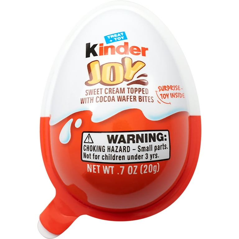 Kinder Joy Egg, Treat Plus Toy, Sweet Cream & Chocolatey Wafers, Valentines  Day Gift, 1 Ct