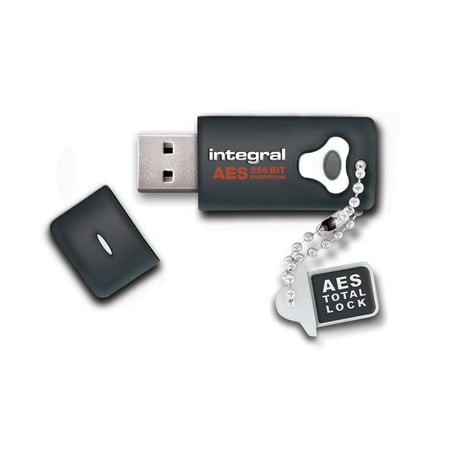 Integral 8GB 256-bit Hardware Encryption Crypto Drive FIPS 197 Encrypted USB 2.0 Flash Drive Model