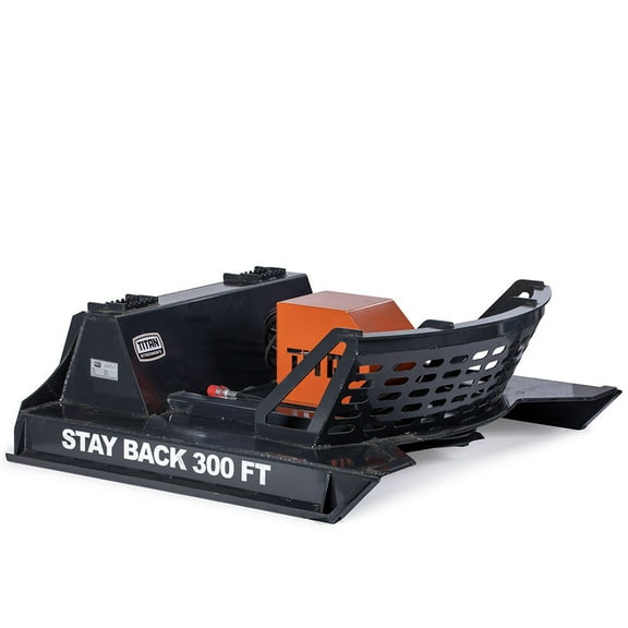 Titan Attachments Pro Series 60" Skid Steer Radial Piston Brush Cutter Attachment, 3 Blade