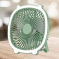 thumbnail image 1 of Ventilador de escritorio perfecl portátil con luz nocturna funcionamiento silencioso Verde, 1 of 8