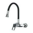 thumbnail image 1 of Chrome Kitchen Sink Faucet, Universal Black Hose Multi-Mode Spout Wall Mount, Cold Hot Water Mixer Kitchen Washbasin Tap ,Versatile Features, 1 of 7