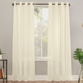 thumbnail image 2 of Collections Etc Emily Sheer Voile Fabric Grommet Top Window Panels, 2 of 5