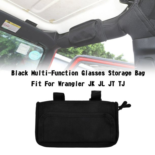 BAMILL Roll Bar Grab Handle Sunglasses Holder Storage Bag for Jeep