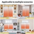 thumbnail image 6 of Morocco Orange Kitchen Curtains Small Short 39 Inch Length, Modern Geometric Gradient Simple Grommet Top Bedroom Living Room Curtains, Light Filtering Cafe Curtain Drapes 2 Panels Set 55''x39'', 6 of 9