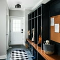 thumbnail image 4 of Claxy Matte Black Dome Flush Mount Ceiling Light with Globe Milk Glass Shade, 4 of 6