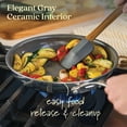 thumbnail image 3 of Anolon EverLast Ceramic Nonstick Cookware Set Clad Induction Pots and Pans, 11 Piece, Stainless Steel, 3 of 11