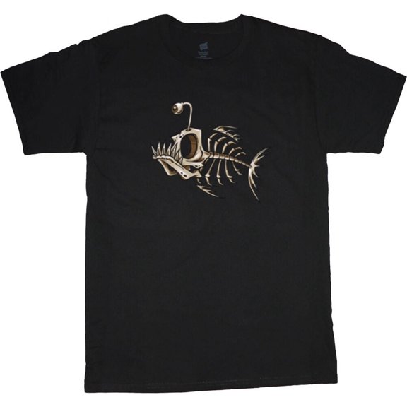 big and tall t-shirt fish bones fishing graphic tee shirt tall shirts for men