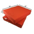 thumbnail image 2 of QQbed Deep Seat Cushion Covers, 4-Pack, Tango, Water-Resistant, 24"x22"x4", Machine Washable, 2 of 5