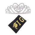 thumbnail image 4 of Tinksky 1 set of Graduation Sash Party Crown Headdress Graduates Clothing Props Decor, 4 of 6