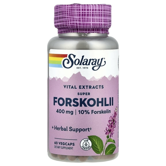 Super Forskohlii 400mg By Solaray - 60 Capsules