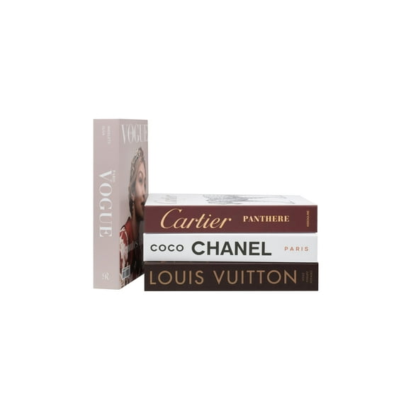 Libros decorativos PROBENEX Fashion 4 piezas Premium Aesthetic