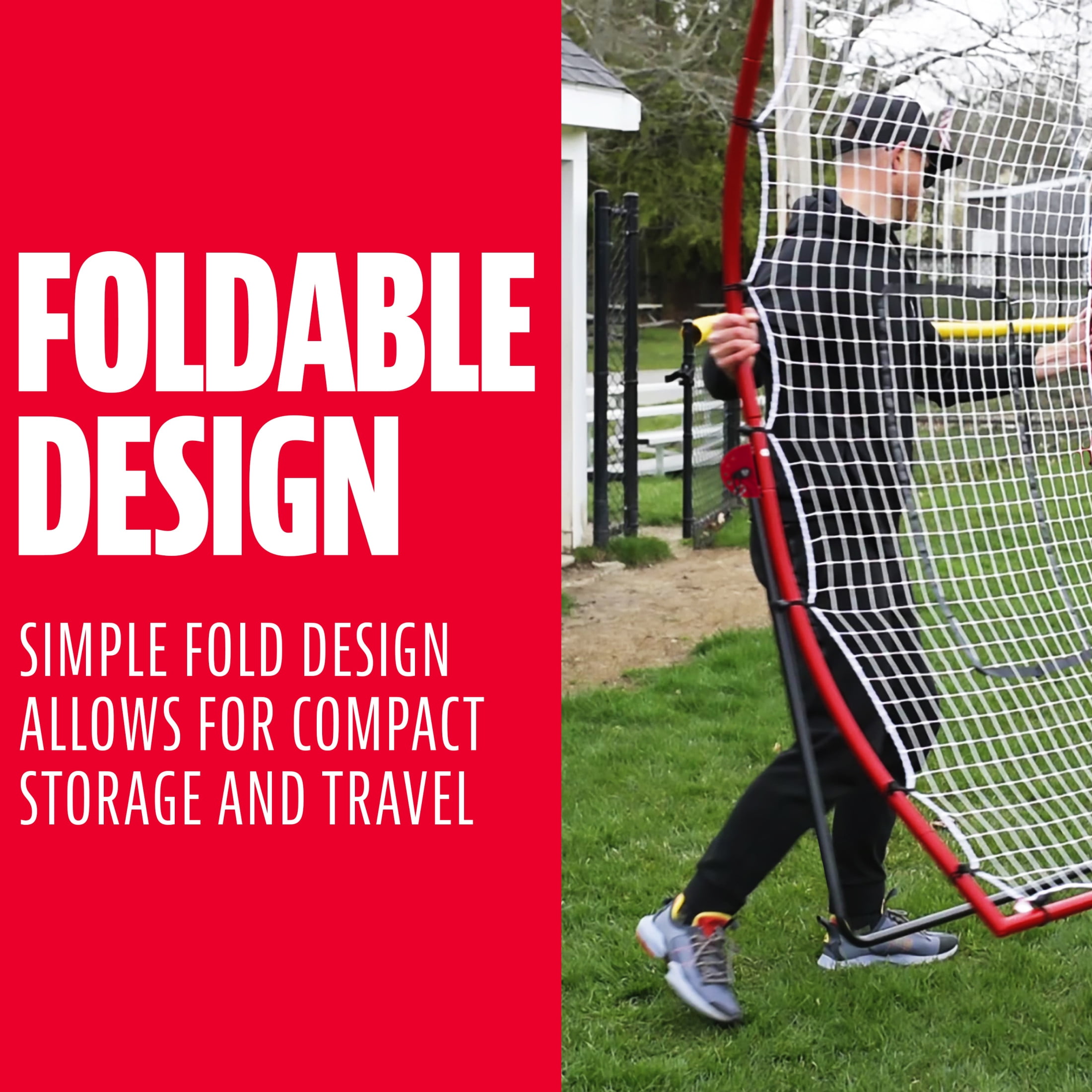 Franklin Sports Baseball Pitchback Rebounder Net with Pitching Target, 44 in
