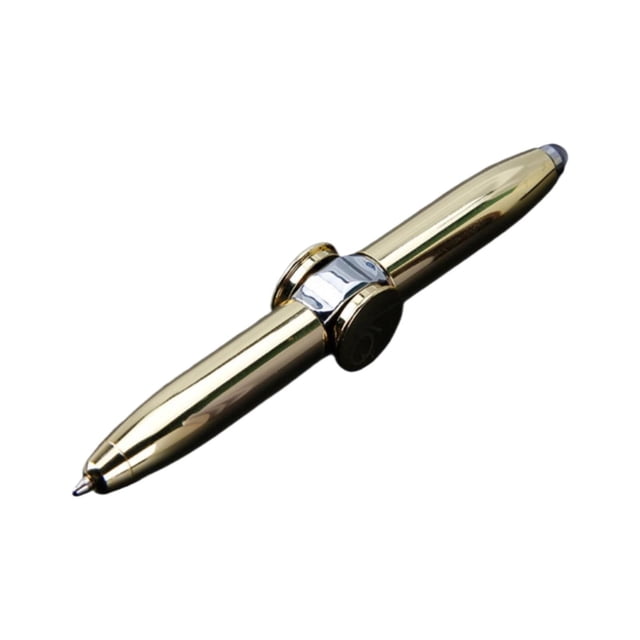 Pen With LED Light Creative Students Decompress Luminous Office Writing To Reduce Stress And Anxiety Fingertip Rotating Metal Ballpoint Pen