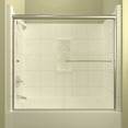 thumbnail image 5 of Arizona Shower Door ET16657BNCLR 57.38 x 66 in. ETE Euro Tub Enclosure Shower Door with Showerhead Right - Brushed Nickel, 5 of 6