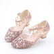 thumbnail image 2 of Zapatos para niños Niñas Tacones altos Lentejuelas Primavera y otoño Zapatos de princesa para niñas medianas y grandes Zapatos de rendimiento para estudiantes Sandalias con punta, 2 of 5