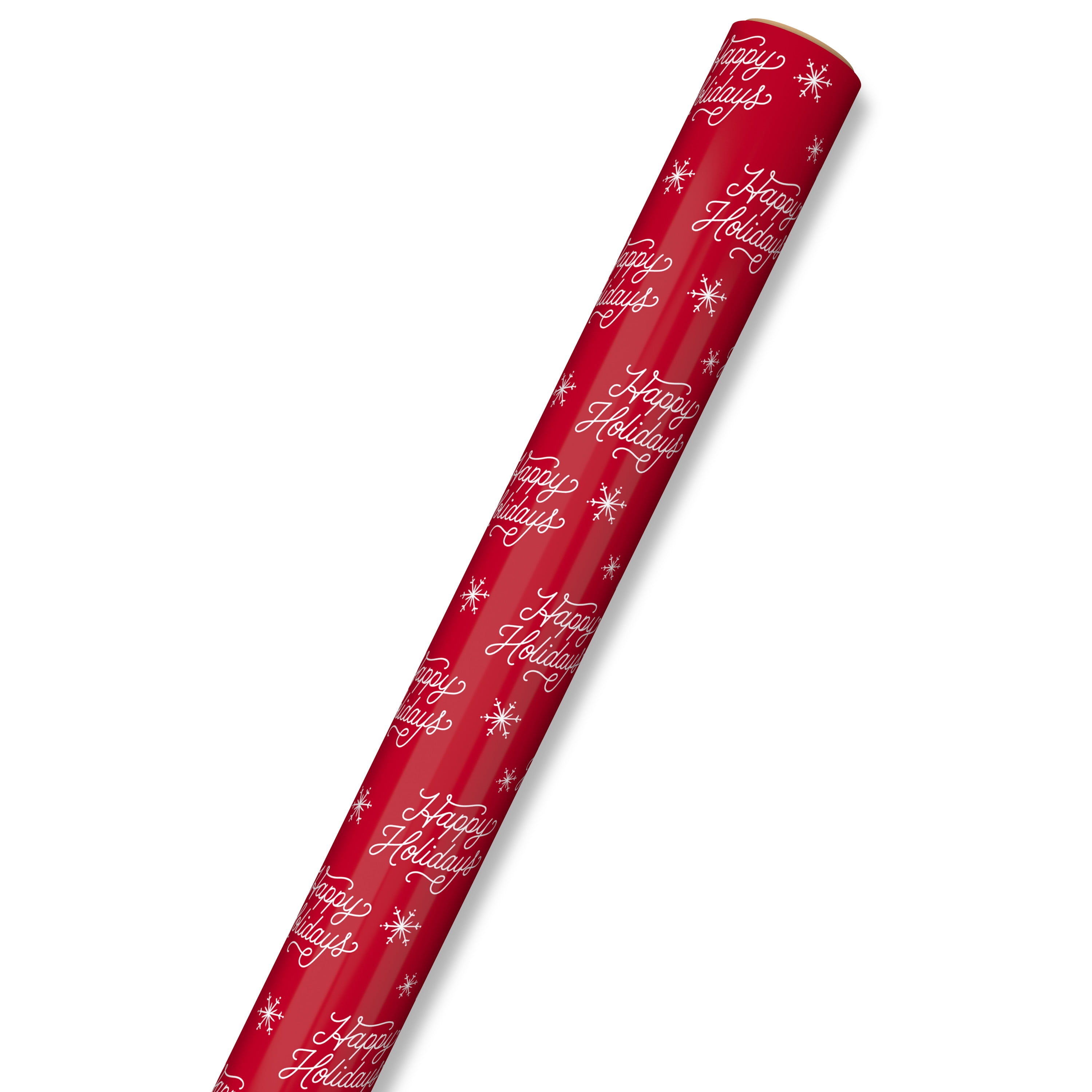 Hallmark Holiday Wrapping Paper (Snowflakes on Red)