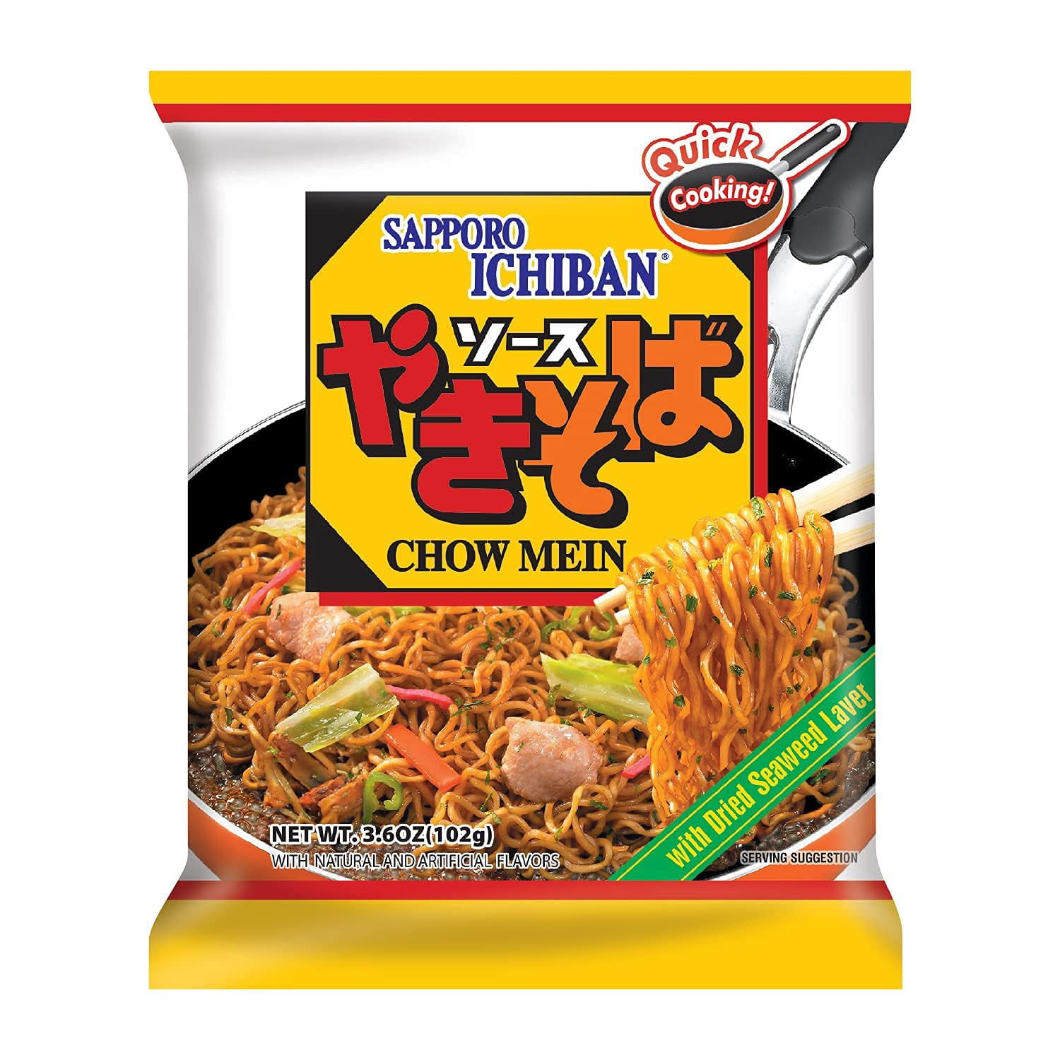 (Pack Of 24) Sapporo Noodle Ichiban Chow Mein 3.6 Oz